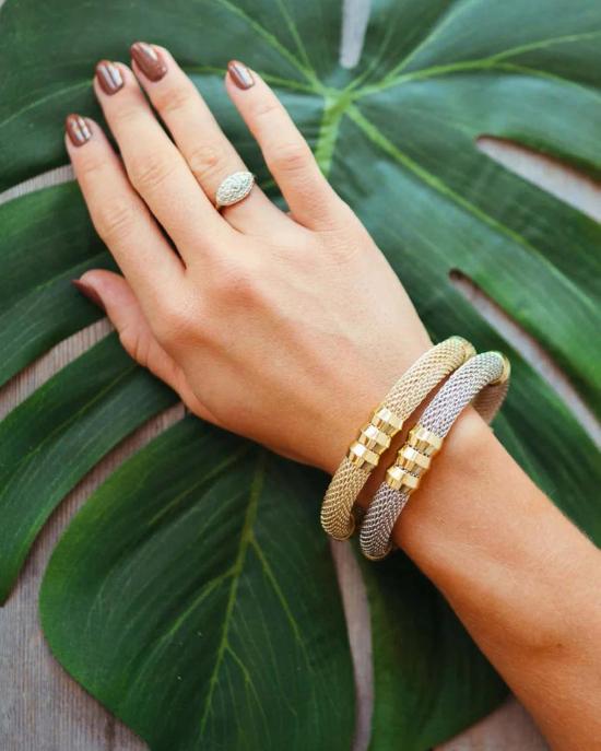  Holst + Lee 커프스 링크/타이 홀더 홀스트 + 리 클래식 메쉬 브레이슬릿 골드 - OTHER BRANDS