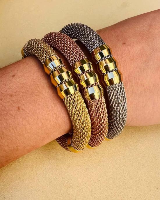  Holst + Lee 커프스 링크/타이 홀더 홀스트 + 리 클래식 메쉬 브레이슬릿 골드 - OTHER BRANDS