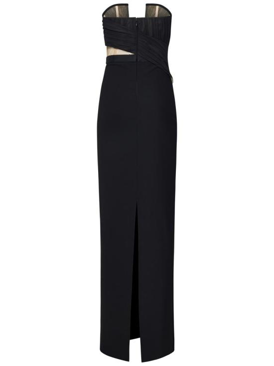 25FW 넨시 도자카 롱 원피스 NDDR2673501100 Black - NENSI DOJAKA