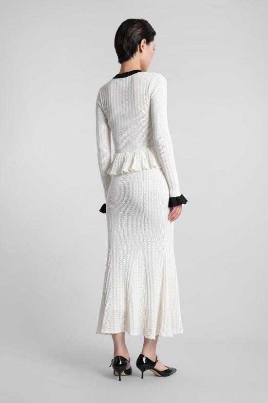 25FW 셀프 포트레이트 롱 원피스 422944 PF25 092M WHITE - SELF PORTRAIT