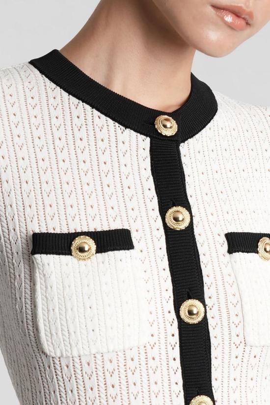 25FW 셀프 포트레이트 롱 원피스 422944 PF25 092M WHITE - SELF PORTRAIT