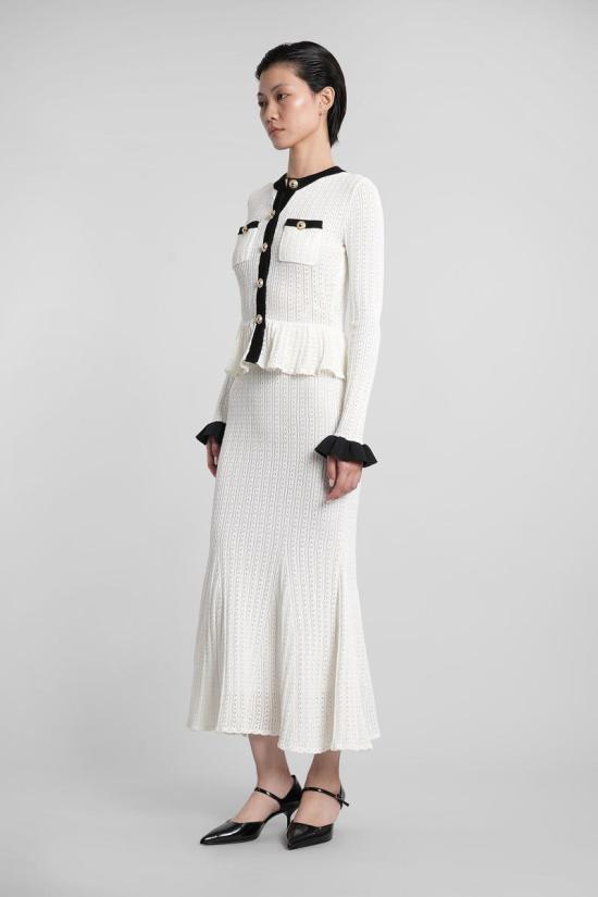 25FW 셀프 포트레이트 롱 원피스 422944 PF25 092M WHITE - SELF PORTRAIT