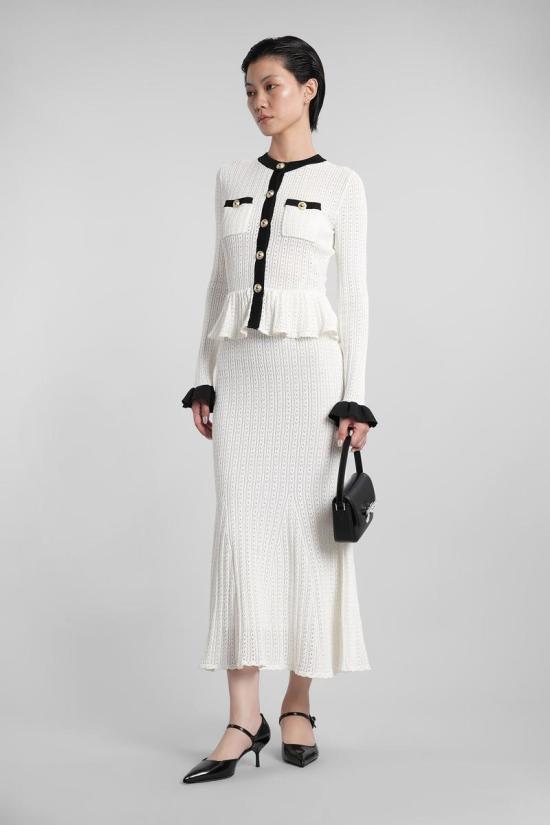 25FW 셀프 포트레이트 원피스 422944 PF25 092M WHITE - SELF PORTRAIT