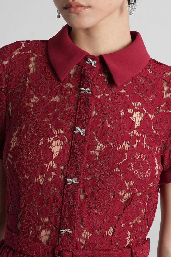 25FW 셀프 포트레이트 원피스 422938 PF25 006MB Red - SELF PORTRAIT