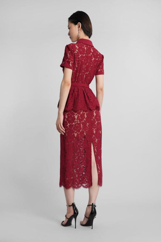 25FW 셀프 포트레이트 원피스 422938 PF25 006MB Red - SELF PORTRAIT