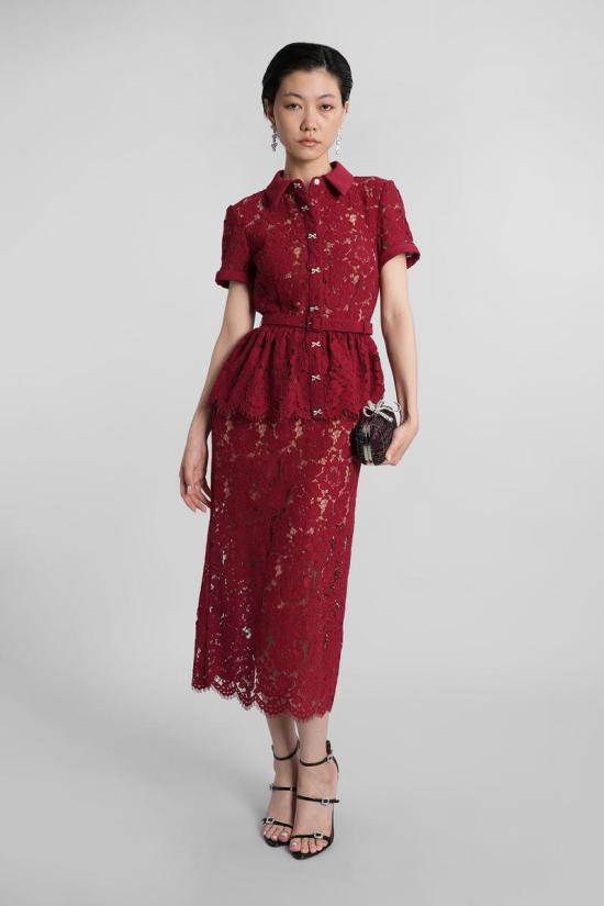 25FW 셀프 포트레이트 원피스 422938 PF25 006MB Red - SELF PORTRAIT