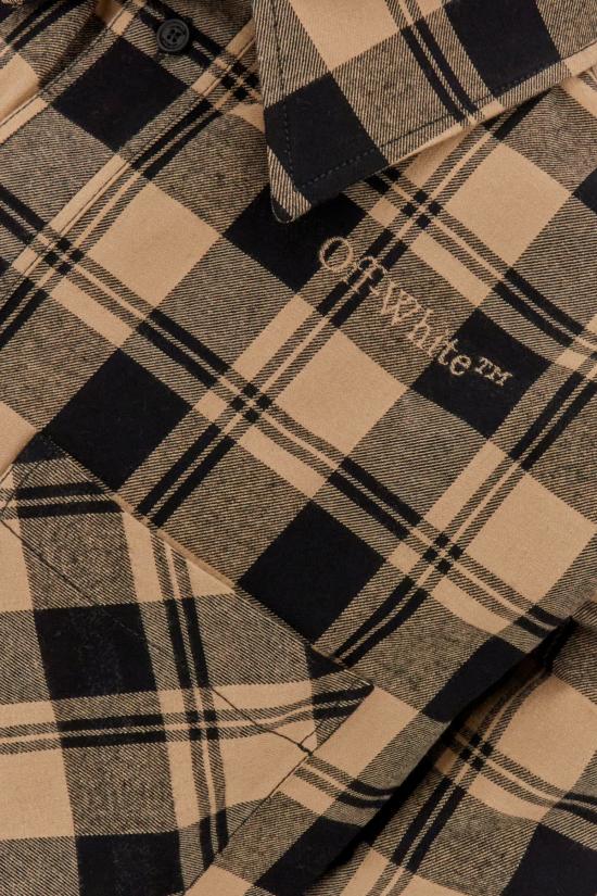  오프화이트 긴팔 셔츠 OMGE030F23FAB001 1900 BEIGEBLAC - OFF WHITE