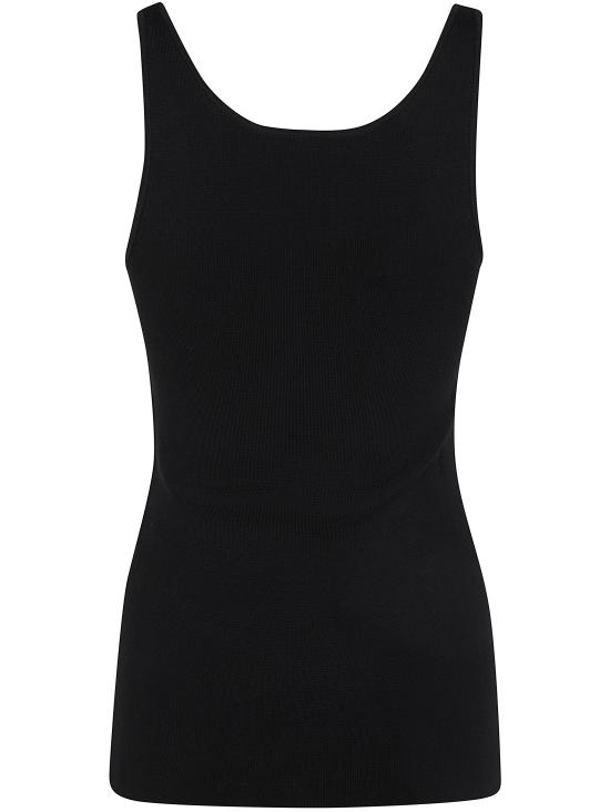 25SS 토템 민소매 티셔츠 252 WRT0504 YA0187 001 BLACK - TOTEME