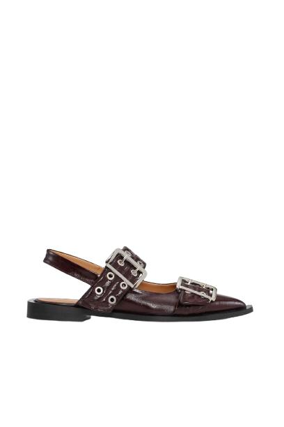 25FW 가니 플랫 슈즈 S3086 436 Purple - GANNI