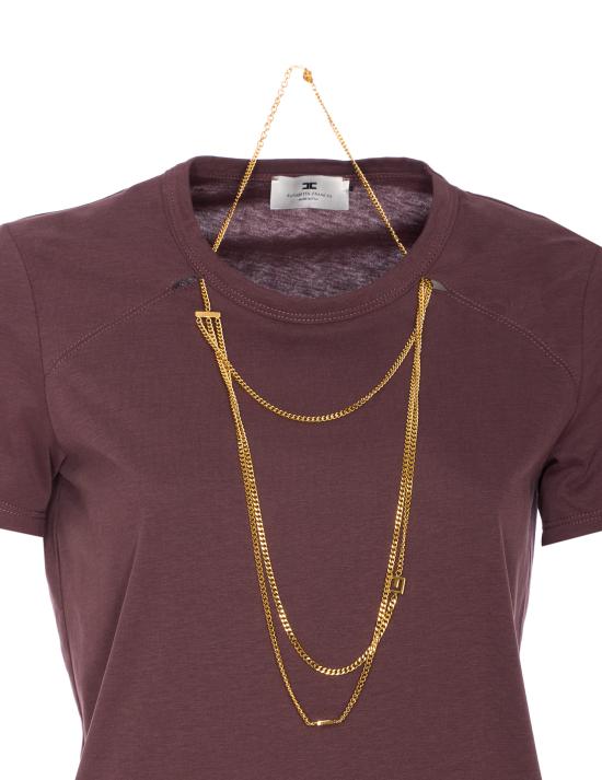 25FW 엘리자베타프랜치 스웨터 MA00956E2 EA4 Purple - ELISABETTA FRANCHI