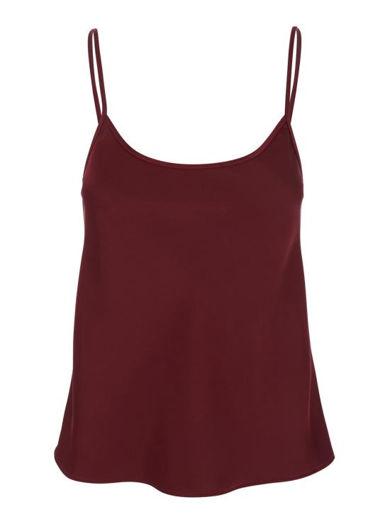 25FW 플레인 민소매 티셔츠 41654331522 Bordeaux