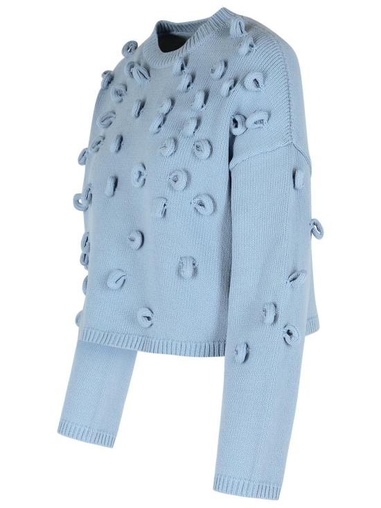 25FW JW앤더슨 스웨터 KW1446 YN0417805 Light Blue - JW ANDERSON