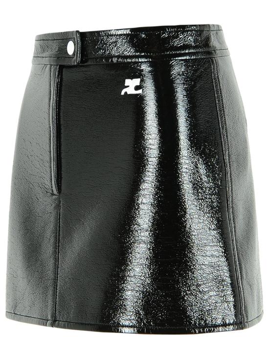 25FW 쿠레쥬 숏 스커트 PERCJU001VY00149999 Black - COURREGES