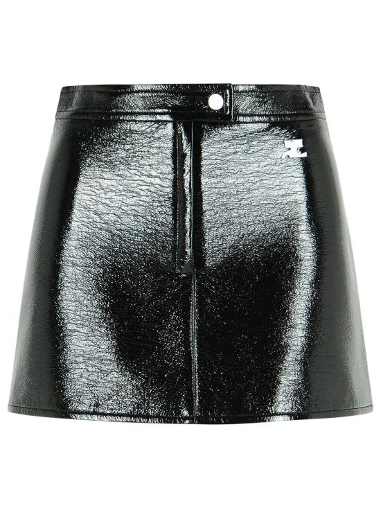 25FW 쿠레쥬 숏 스커트 PERCJU001VY00149999 Black