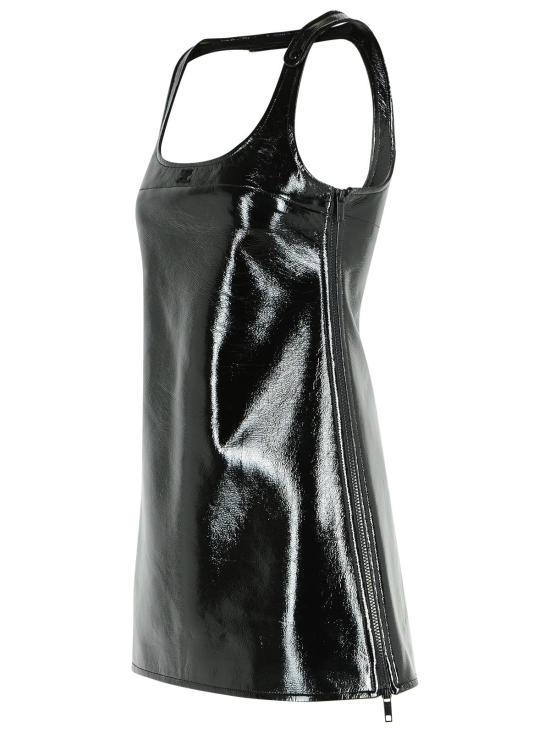 25FW 쿠레쥬 숏 원피스 PERCRO036VY00149999 Black - COURREGES