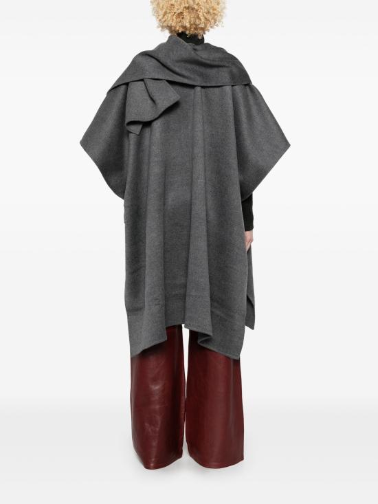 25SS 토템 케이프 251 WRO4321 FB0006 020 MID GREY MELANGE - TOTEME