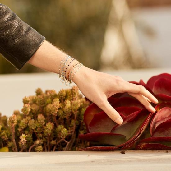  지지 끌로조 팔찌 Gigi Clozeau 클래식 Gigi 브레이슬릿 화이트/옐로우 골드