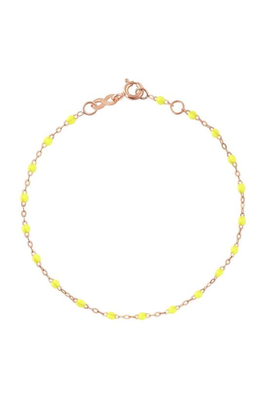  지지 끌로조 바디 주얼리 Gigi Clozeau 6.7" 클래식 Gigi 브레이슬릿 라임/옐로우 골드