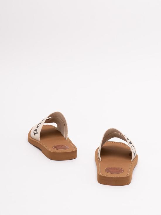26SS 끌로에 우디 플랫 뮬 CHC22U188Z3101 White - CHLOE