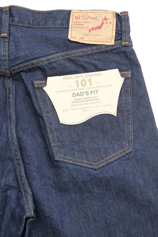  오어슬로우 데님 팬츠 Or Slow 101 Dad's Fit  팬츠 원워시 - ORSLOW