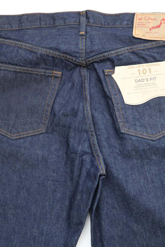  오어슬로우 데님 팬츠 Or Slow 101 Dad's Fit  팬츠 원워시 - ORSLOW