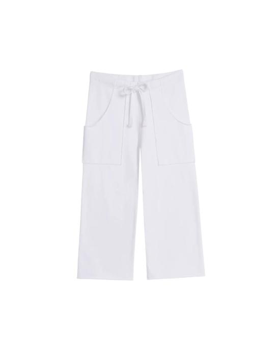  프랭크 앤 에일린 크롭 팬츠 프랭크 앤 아일린 페니 패치 포켓 스웨트팬츠 화이트
