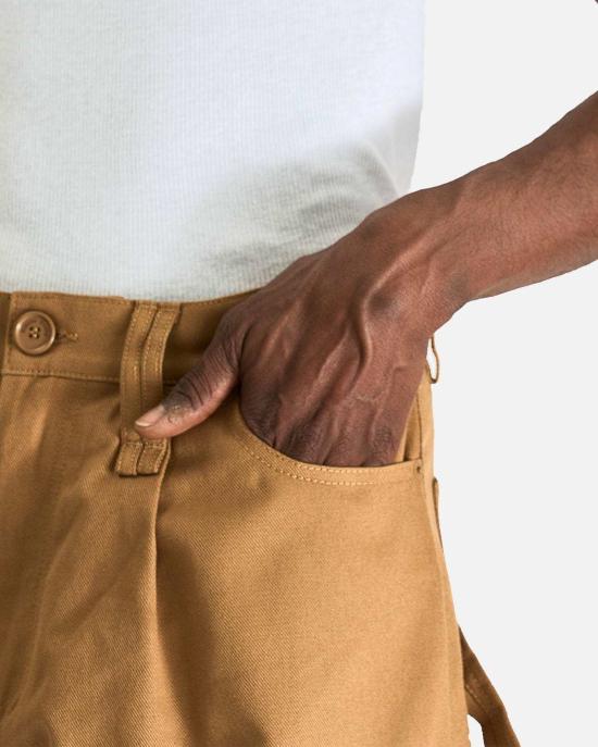  시몬로샤 스트레이트 팬츠 시몬 로샤 와이드 레그 퍼들 드릴 진 - SIMONE ROCHA