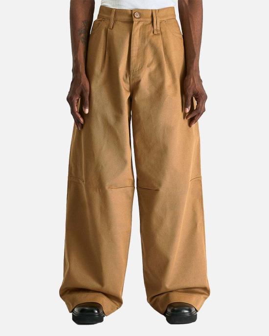  시몬로샤 스트레이트 팬츠 시몬 로샤 와이드 레그 퍼들 드릴 진