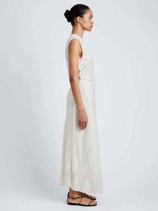  프로엔자슐러 롱 스커트 프로엔자 스쿨러 카이아 스커트 초크/블랙 - PROENZA SCHOULER