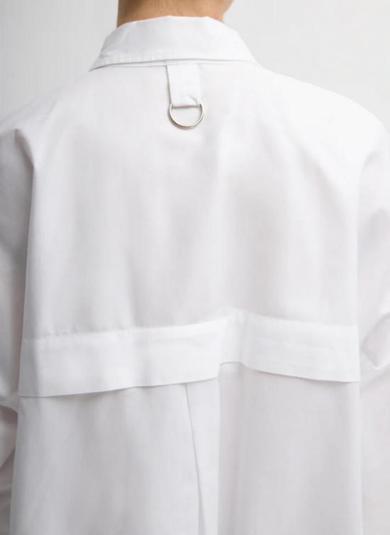  티비 셔츠 게이브 오버사이즈 셔츠 화이트 - TIBI