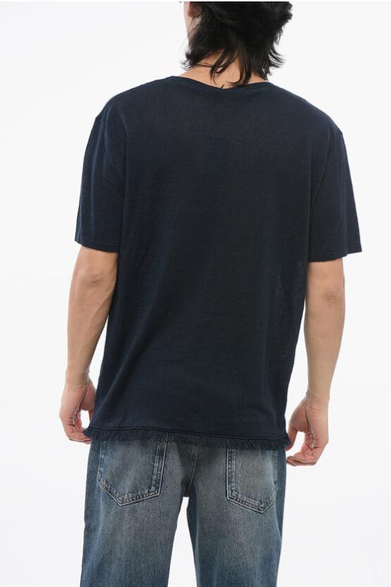  알라누이 반팔 티셔츠 LMHW002R24KNI001 4600 Blue - ALANUI