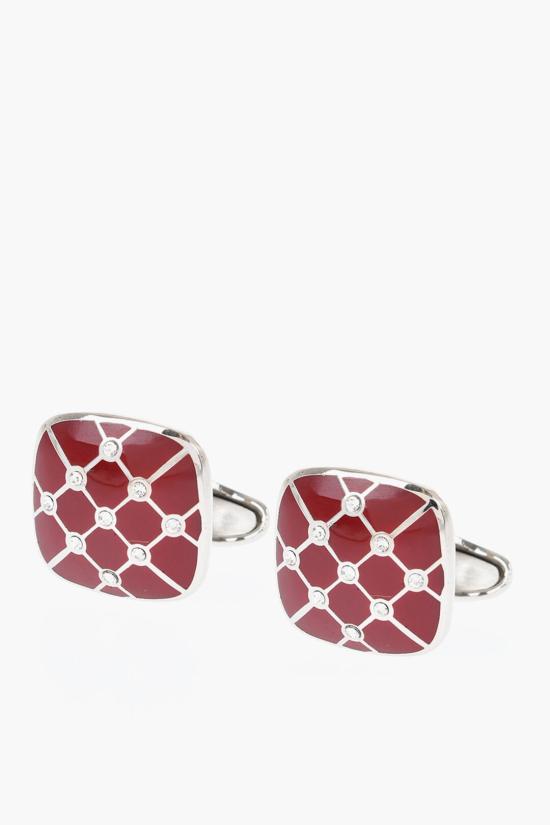  꼬르넬리아니 커프스 링크/타이 홀더 73TG45 3820538 005 Red