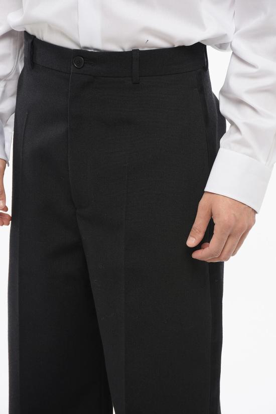  발렌시아가 스트레이트 팬츠 725486 TTI05 1000 Black - BALENCIAGA