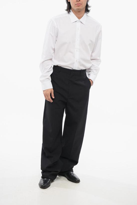  발렌시아가 스트레이트 팬츠 725486 TTI05 1000 Black - BALENCIAGA