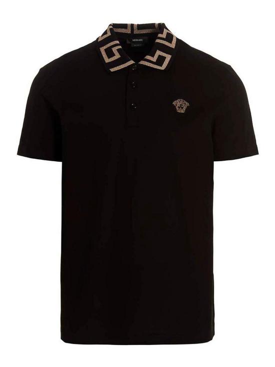 26SS 베르사체 폴로 티셔츠 A874021A061991B000 Black