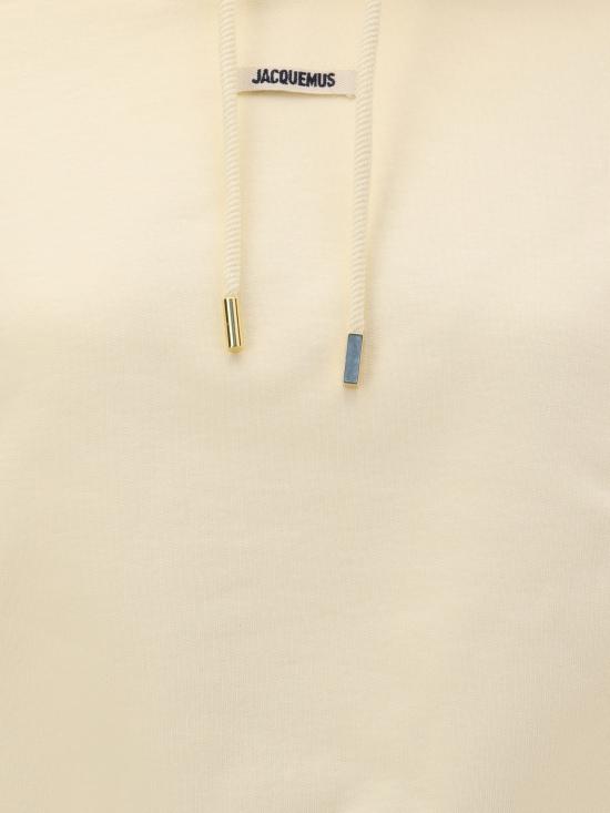 25FW 자크뮈스 후드 티셔츠 HOW00247AJ00109 130 CREAM - JACQUEMUS
