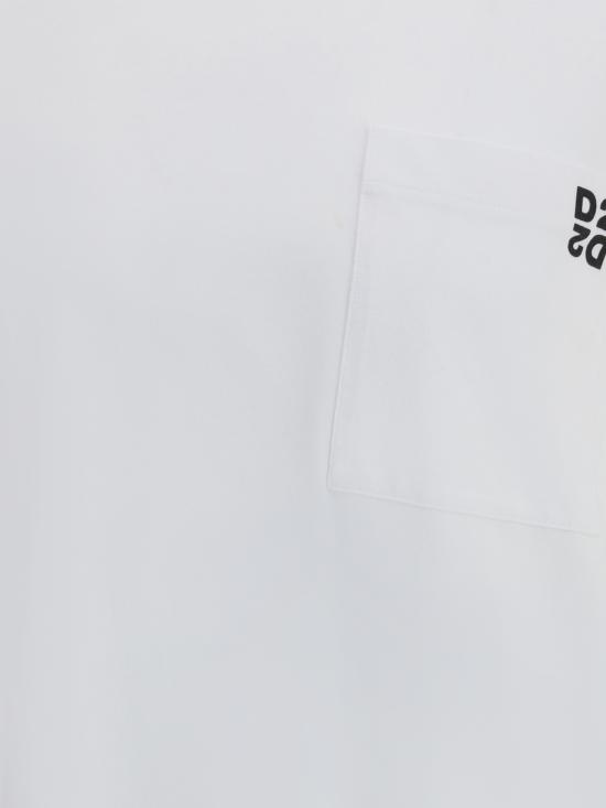 25FW 디스퀘어드2 반팔 티셔츠 S74GD1475D20033 100 WHITE - DSQUARED2