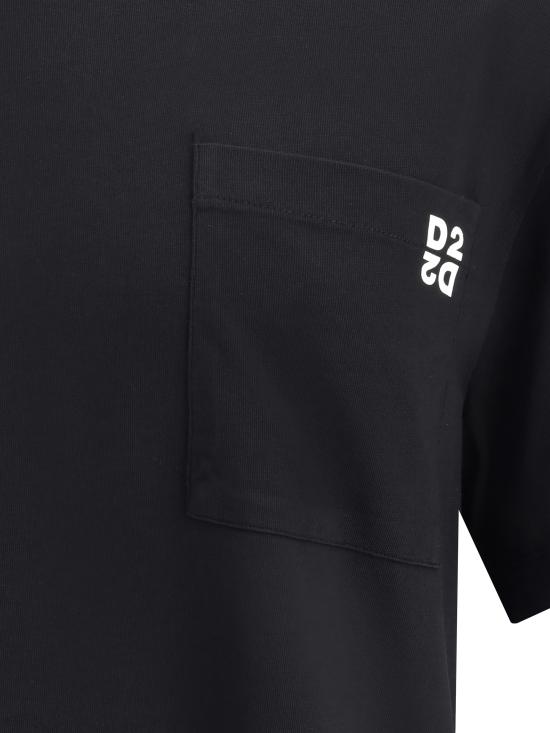 25FW 디스퀘어드2 반팔 티셔츠 S74GD1475D20033 900 BLACK - DSQUARED2