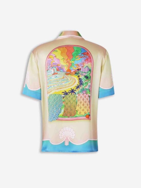 25FW Casablanca Silk Shirts Re-Edit 반팔 셔츠 MPF25SH003 09SATIN LUCID DREAMS Multicolor - CASABLANCA