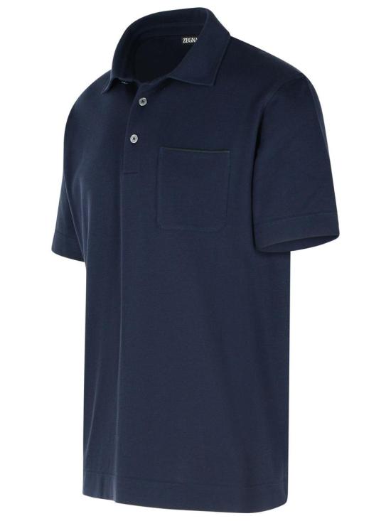 25FW 에르메네질도제냐 긴팔 티셔츠 RUG392A2 G752B09 BLUE - ERMENEGILDO ZEGNA