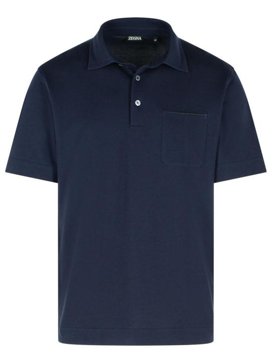 25FW 에르메네질도제냐 긴팔 티셔츠 RUG392A2 G752B09 BLUE