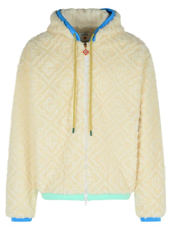 25FW 카사블랑카 후드 티셔츠 MPF25 JTP 373 01OFF WHITE