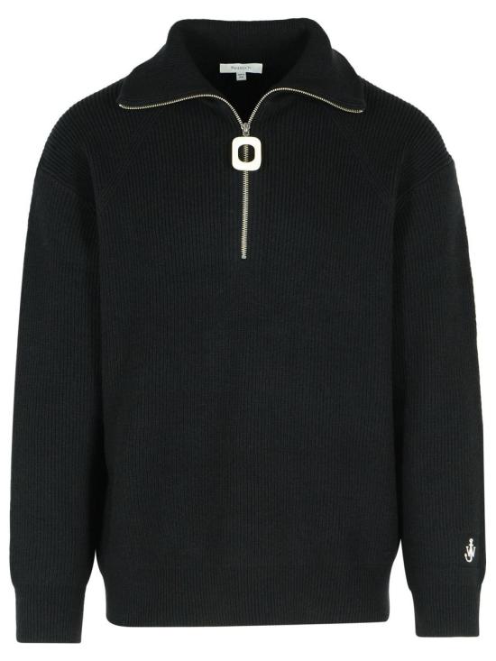 25FW JW앤더슨 집업 니트 KW1285 YN0372999 Black