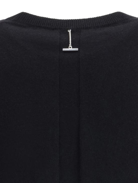 25FW 알렉산더 맥퀸 스웨터 839688Q1BED 1000 BLACK - ALEXANDER MCQUEEN