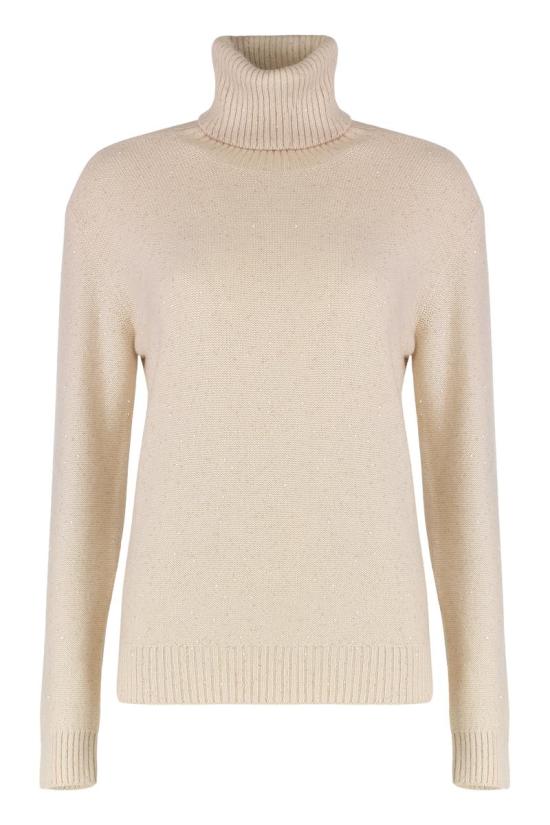 25FW 파비아나 필리피 울 실크 스팽글 스웨터  MAD215F066D296 0158 Beige