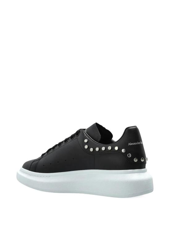 25FW 알렉산더 맥퀸 스터드 레더 스니커즈 837460WIAGM1067 Black - ALEXANDER MCQUEEN