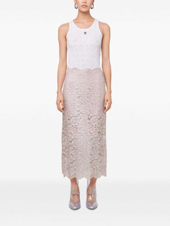 25SS 파코라반 미디 스커트 25EJJU598PA0244M959 Silver - PACO RABANNE