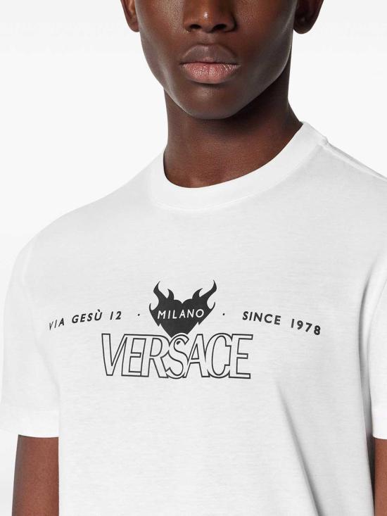  베르사체 반팔 티셔츠 10139441A143772W580 White - VERSACE