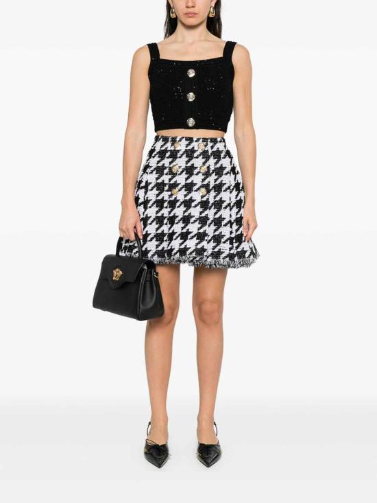 25FW 발망 민소매 티셔츠 FF1AB052KI740PA Black - BALMAIN