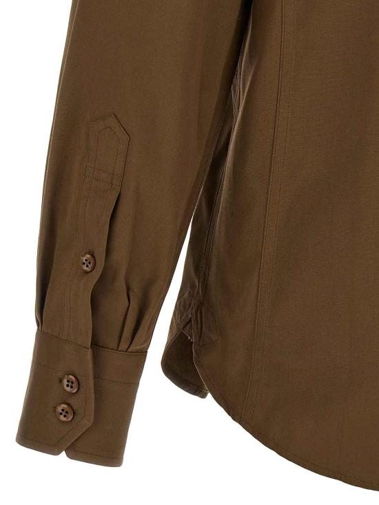  톰포드 긴팔 셔츠 HME009FMC238FG513 Green - TOMFORD